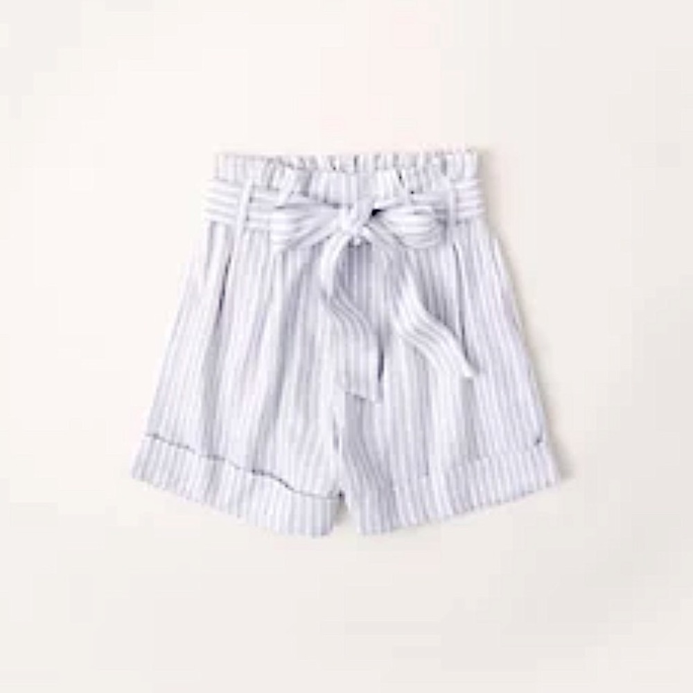 A&F Linen Blend Belted Shorts | Women’s Large